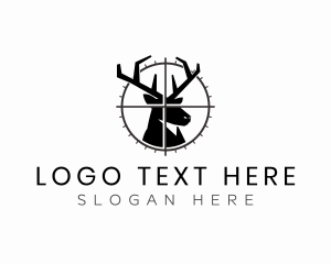 Shooting - Target Deer Hunting logo design