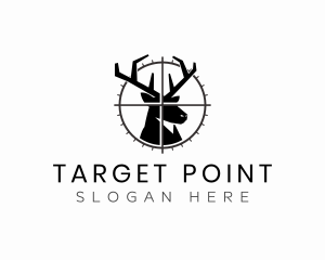 Aim - Target Deer Hunting logo design