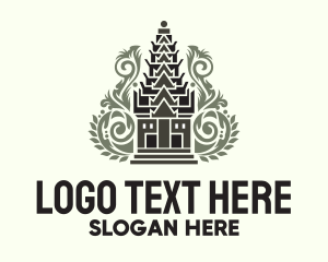 Tour Guide - Angkor Wat Temple logo design