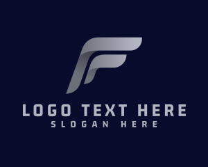 Grayscale - Modern Startup letter F logo design
