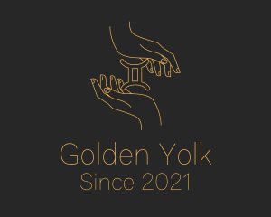 Golden Hand Tarot logo design