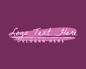 Blogger - Signature Paintbrush Company logo design