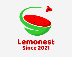 Space Vehicle - Rocket Watermelon Juice logo design