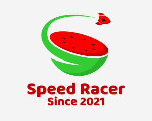 Healthy Food - Rocket Watermelon Juice logo design