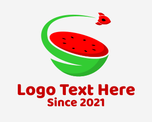 Healthy Living - Rocket Watermelon Juice logo design