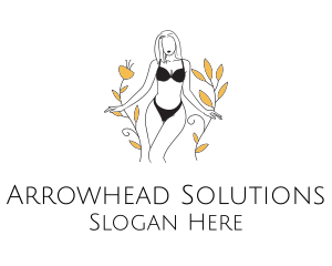 Bikini Lady Nature logo design