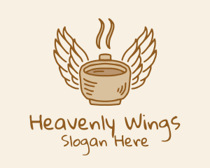 Angel Wings Coffee logo design