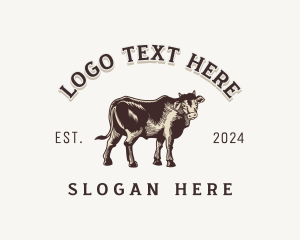 Bovine - Livestock Farm Cow logo design
