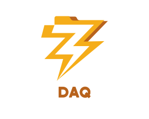 Lightning - Yellow Thunder File logo design