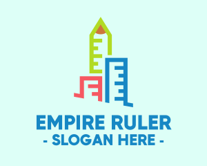Ruler - Urban Planning Ruler Building logo design
