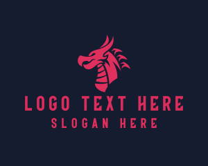 Monster - Gamer Dragon Creature logo design