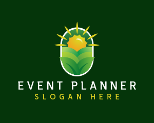 Farm - Sun Farm Plant logo design