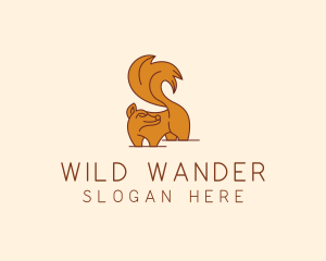 Wild Squirrel Zoo logo design