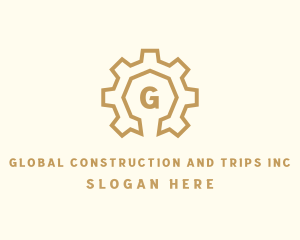 Industrial Construction Gear Engineering logo design