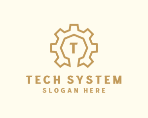 System - Industrial Construction Gear Engineering logo design