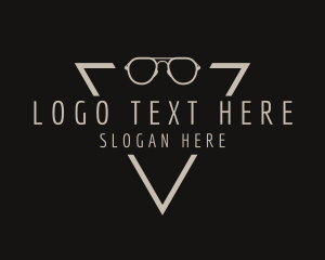 Optometry - Simple Eyewear Triangle logo design