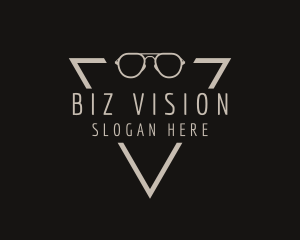 Simple Eyewear Triangle logo design