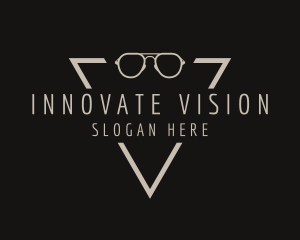 Simple Eyewear Triangle logo design