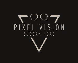 Simple Eyewear Triangle logo design