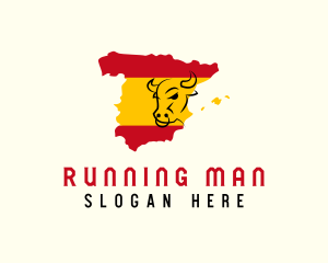 Spanish Bull Map Logo