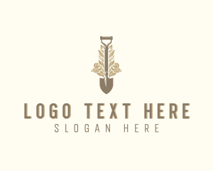 Gardening - Plant Landscaping Shovel logo design