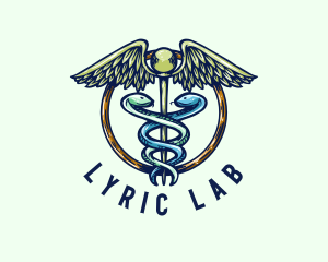 Medical Caduceus Wellness logo design