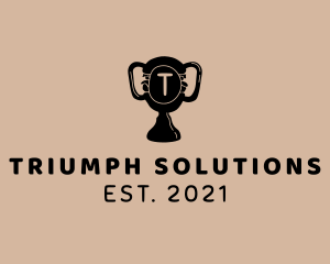 Triumph - Hamburger Sandwich Trophy logo design