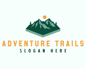 Trekking - Mountain Peak Trekking logo design