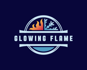 Fire Ice Industrial Ventilation logo design