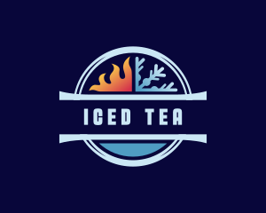 Fire Ice Industrial Ventilation logo design