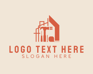 Renovation - Home Building Tools logo design