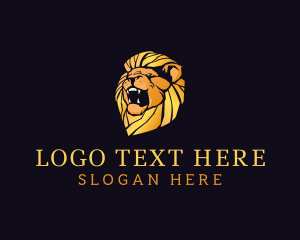 Lion - Luxury Lion Animal Finance logo design