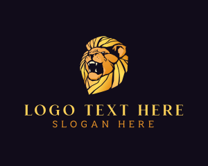 Luxury Lion Animal Finance Logo