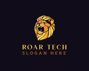 Roar - Luxury Lion Animal Finance logo design