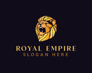 Luxury Lion Animal Finance logo design