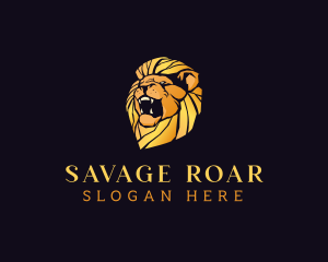 Luxury Lion Animal Finance logo design