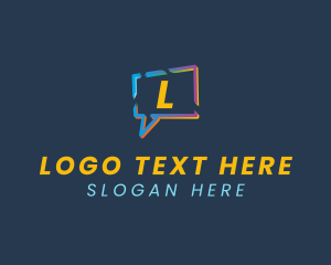 Messaging - Speech Bubble Messaging logo design