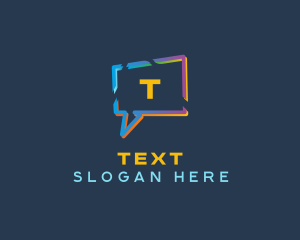 Speech Bubble Messaging logo design