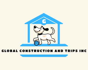 Canine - Pet Dog Playhouse logo design