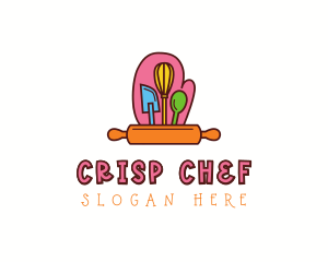 Cute Mittens Baking logo design