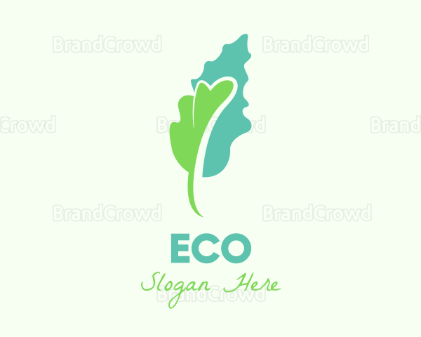 Abstract Leaf Organic Logo