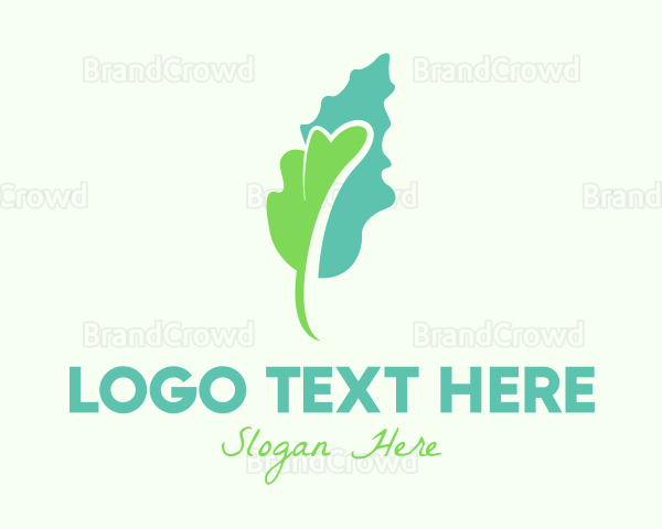 Abstract Leaf Organic Logo