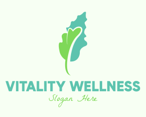 Healthy Lifestyle - Abstract Leaf Organic logo design