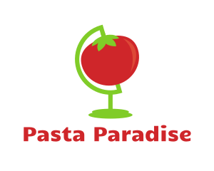 Red Tomato Globe logo design