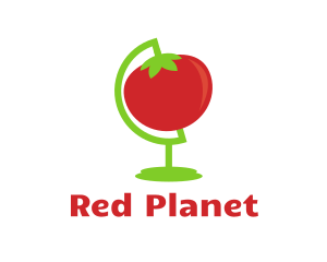 Red Tomato Globe logo design