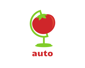 Earth - Red Tomato Globe logo design