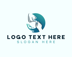 Flooring - Trowel Builder Plastering logo design