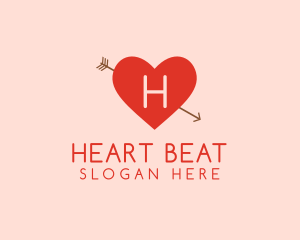 Cupid Heart Dating App logo design