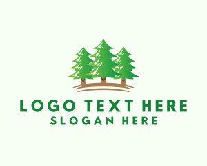 Giant Sequoia - Pine Tree Forest logo design