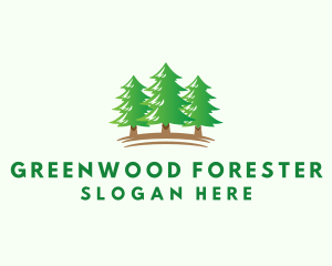 Pine Tree Forest logo design